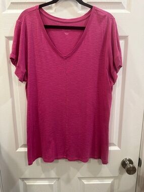J.jill v neck short sleeve pima cotton tee size XL EUC